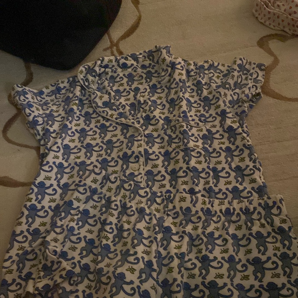 Roller Rabbit Blue Monkey Polos